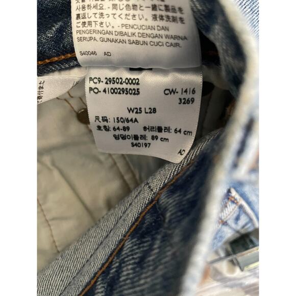 Levi's White Oak Made in USA High Rise Vintage 90's Denim Jeans Blue Size 25 - Picture 6 of 7